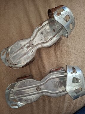 Vintage Metal Adjustable Roller Skates - Silver